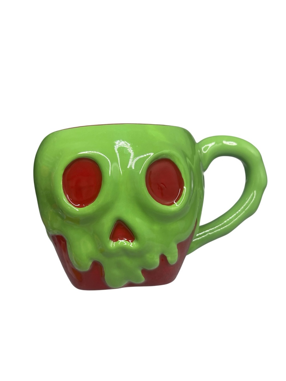 Disney Princess Poison Apple Sculpted Ceramic Mug Bioworld Snow White Evil Queen